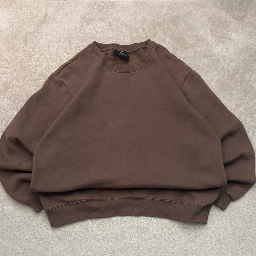 H&M Men's Chocolate Crewneck Sweater